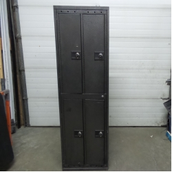 Bank of 4 Commercial Storage Lockers 24.5" x 21.5" x 81"